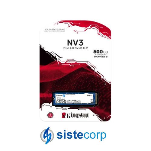DISCO SOLIDO SSD M.2 NVME 500GB G4 KINGSTON NV3 (SNV3S/500G)