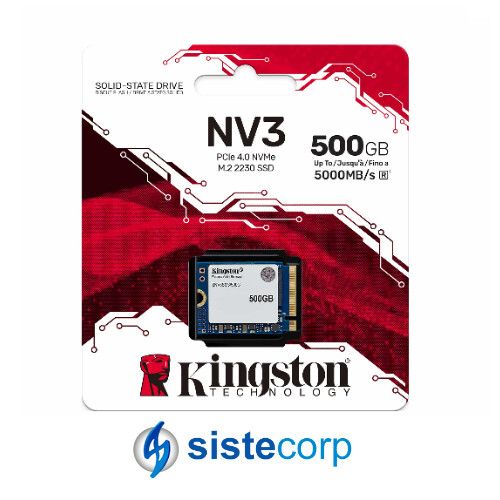 DISCO SOLIDO SSD M.2 NVME 500GB G4 KINGSTON NV3 2230 (SNV3SM3/500G)