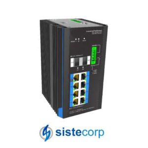 SWITCH INDUSTRIAL DAHUA 8POE GBIT 2-PORT 2 (CY-S5208-BT-DC) - Imagen 1