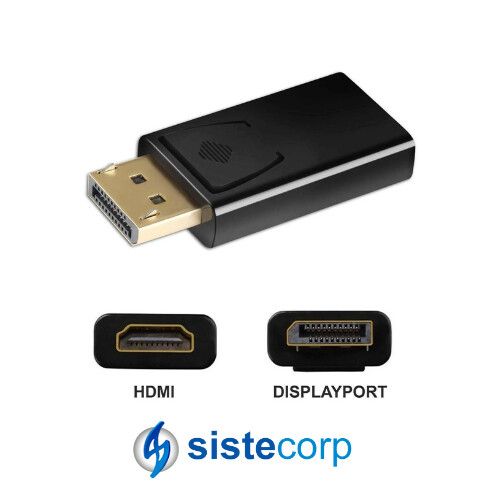 ADAPTADOR DISPLAYPORT A HDMI - M A H - HDMI 1.4 - 06-009 - INT.CO