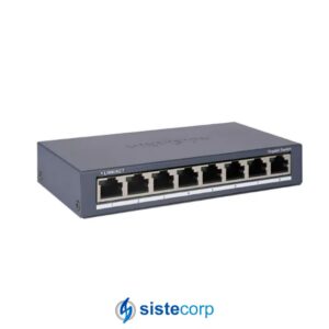SWITCH HIKVISION 8 PUERTOS GIGABIT RJ45 PORTS NO ADMINISTRABLE METALICO - Imagen 1