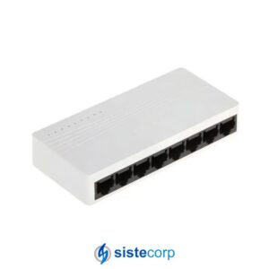 SWITCH HIKVISION 8 PUERTOS 10/100M RJ45 PORTS NO ADMINISTRABLE PLASTICO