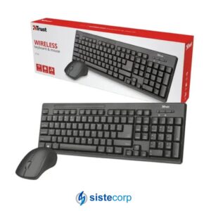 KIT TECLADO + MOUSE TRUST ZIVA WIRELESS RESISTENTE COMBO TRUST