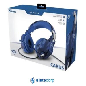 AURICULAR PARA PS4 / PS5 - AZUL TRUST  GAMING GXT 322B CARUS