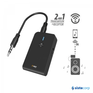 ADAPTADOR BLUETOOTH PLUG 3.5 EMISOR Y RECEPTOR CONVIERTE CUALQUIER PARLANTE EN BLUETOOTH 815118 NEO-NV-BTA08 NEO TECHNOLOGY - Imagen 1