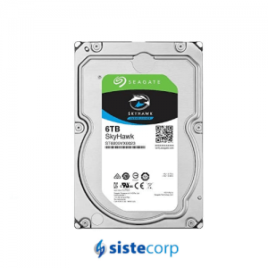 DISCO DURO 6TB SEAGATE SATA 6GBXSEG 5400 256MB SKYHAWK (ST6000VX0023) - Imagen 1