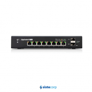 SWITCH UBIQUITI EDGESWITCH 8P GIGABIT POE 24/48V + 2 SFP (ES-8-150W) - Imagen 1