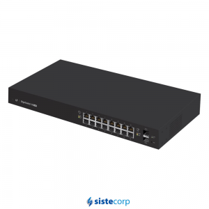 SWITCH UBIQUITI EDGESWITCH 16P GIGABIT POE 24/48V + 2SFP (ES-16-150W) - Imagen 1