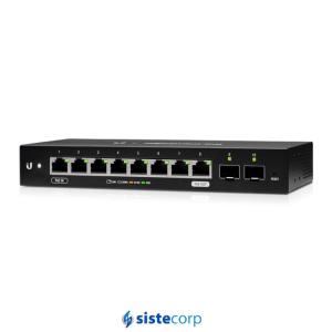 SWITCH UBIQUITI EDGESWITCH ES-10X 8 GIGABIT 1 PUERTO POE OUT 2 SFP ADMIN - Imagen 1