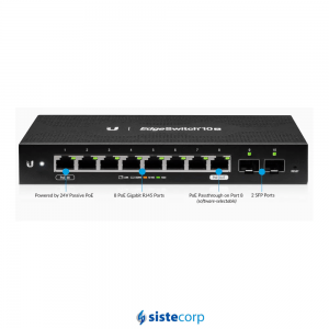 SWITCH UBIQUITI EDGESWITCH ES-10X 8 GIGABIT 1 PUERTO POE OUT 2 SFP ADMIN - Imagen 2