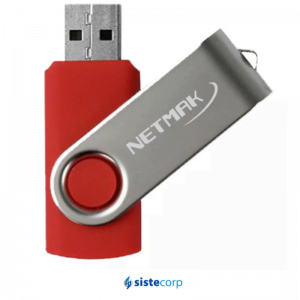 PENDRIVE USB 2.0 16GB ROJO NM-16GB-RO NETMAK - Imagen 1