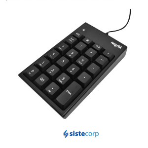 TECLADO NUMERICO CABLE DE 1.5 MTS USB 2.0 NS-KB11N NISUTA - Imagen 1