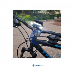 SOPORTE PARA CELULAR Y POWER BANK BICI CON DOS LUCES LED NS-SOCEBIL NISUTA - Imagen 3