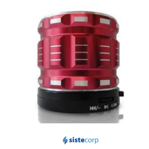 PARLANTE PORTATIL  BLUETOOTH ROJO 3W RMS PORTATIL MIC NS-PA32B-RD NISUTA - Imagen 1