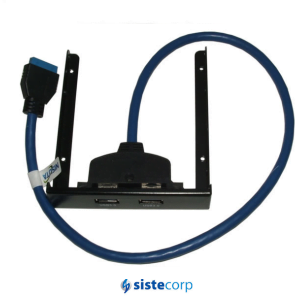 BRACKET FRONTAL USB 3.0, 2P NS-SLUSB3F NISUTA - Imagen 1