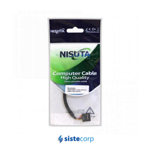 ADAPTADOR DE USB 3.0 20 PINES A USB 2.0 9 PINES M A H NS-ADUS32 NISUTA - Imagen 2