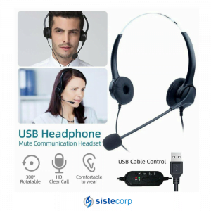 AURICULAR / HEADSET MIC-NOISE CANCELLING USB BINAURAL JETION 103U - Speaker Diameter 28mm. - Imagen 2
