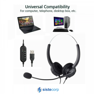 AURICULAR / HEADSET MIC-NOISE CANCELLING USB BINAURAL JETION 103U - Speaker Diameter 28mm. - Imagen 4