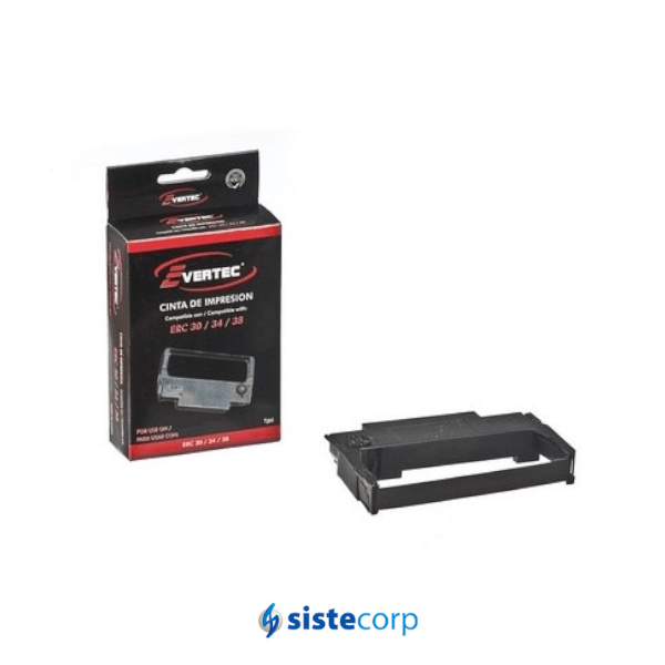 CINTA ALTERNATIVA EPSON - ERC 30/34/38 - 12.7MM X 5MTS - EP 270/300D/ ERC30/34/38/MIISATMU375/M119/M133/M17JB/M270/M52JB/M63UA/ TM26711/270/300/3000/U