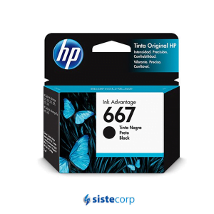 CARTUCHO ORIGINAL HP 667 NEGRO (3YM79AL) - Imagen 1