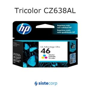 CARTUCHO ORIGINAL HP 46 TRICOLOR (CZ638AL) - Imagen 1