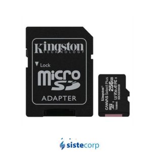 MICRO SD 256GB CANVAS SELECT PLUS C/ADAPT KINGSTON (SDCS2/256GB) - Imagen 1