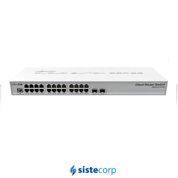 SWITCH MIKROTIK CRS326-24G-2S+RM L5 24ETH 2SPF+ 176