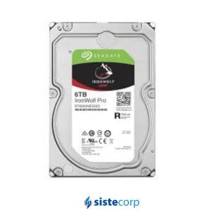 DISCO DURO  6TB SATA DE 6 GB/S  IRONWOLF SEAGATE (ST6000VN001) - Imagen 1