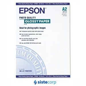 PAPEL EPSON 041123 GLOSSY A2 X20H (10343813380) - Imagen 1