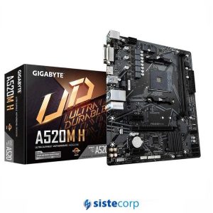 PLACA MADRE GIGABYTE AM4 A520M H BOX M-ATX (A520M H)