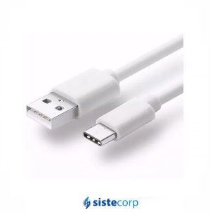 CABLE USB TYPE C  A USB 1.0MTS BLANCO - Imagen 1