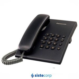 TELEFONO PANASONIC DE MESA BASICO OEM NEGRO (KX-TS500AGB6)) - Imagen 1
