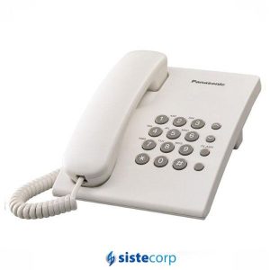 TELEFONO PANASONIC DE MESA BASICO OEM BLANCO (KX-TS500AGW6)) - Imagen 1