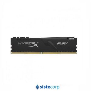 MEMORIA DDR4 16GB KINGSTON 2666MHZ CL16 HYPERX FURY BLACK (HX426C16FB3/16) - Imagen 1