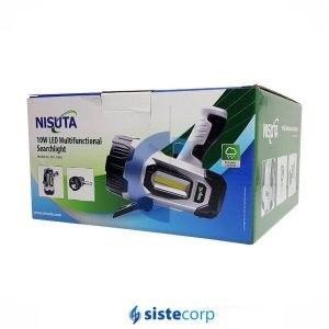 LINTERNA LED NISUTA 10W 12V BATERIA 2000MA RECARGABLE NS-LI10W - Imagen 3
