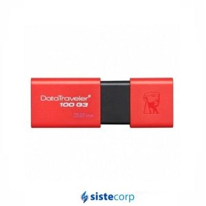 PENDRIVE 32GB KINGSTON 3.0 DT100G3 ROJO(KC-U7132-6UR) - Imagen 2