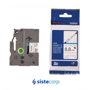 CINTA ROTULADORA BROTHER CINTA TERMOCONTRAIBLE BLANCA 09MM 1.5MT  (HSE-221)