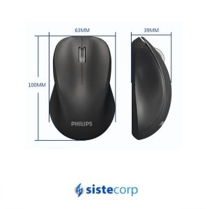 MOUSE INALAMBRICO M384 NEGRO 1600DPI USB SPK7384 PHILIPS - Imagen 2