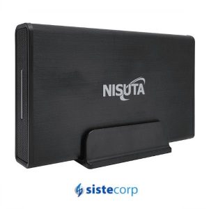 CAJA PARA DISCO (CARRY DISK)  3.5 USB 3.0  ALUMINIO NEGRA 4TB- NS-GASA35 NISUTA - Imagen 1