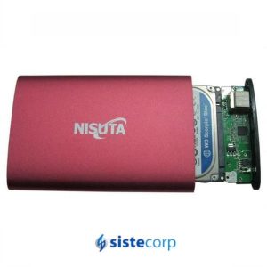CAJA PARA DISCO (CARRY DISK) 2.5 USB 3.0 SATA ALUMINIO ROJO BLISTER NS-GASA253-ROJO NISUTA - Imagen 1