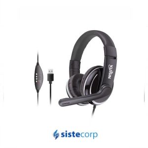AURICULAR VINCHA USB AU60 PC C/MICROFONO NS-AU60 NISUTA - Imagen 1