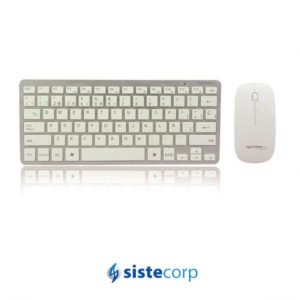 KIT TECLADO+MOUSE WIRELESS - KB-570 - BLANCO - USB - NM-KB570W - NETMAK - Imagen 1