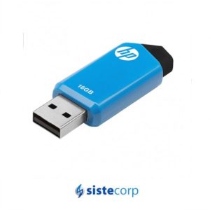 PENDRIVE V150W RETRACTIL 16GB CELESTE Y NEGRO 2.0 HP (P-FD16GHP150-GE) - Imagen 1