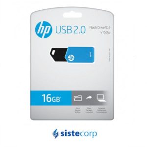 PENDRIVE V150W RETRACTIL 16GB CELESTE Y NEGRO 2.0 HP (P-FD16GHP150-GE) - Imagen 2