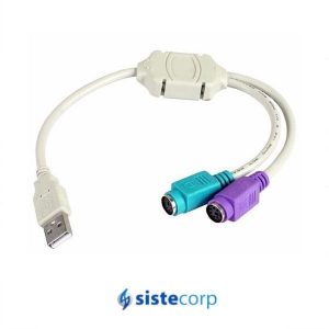 CABLE ADAPTADOR USB A 2 PS/2 NETMAK NM-C08 - Imagen 1