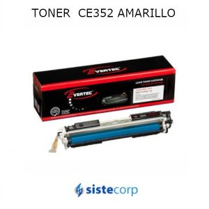 TONER ALTERNATIVO HP CE352 AMARILLO - Imagen 1