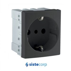 TOMA SCHUKO 16 AMP SRIE PQ GRIS - Imagen 1