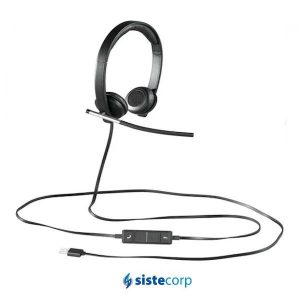 AURICULAR / HEADSET LOGITECH STEREO H650E USB (H650E STEREO)) - Imagen 2