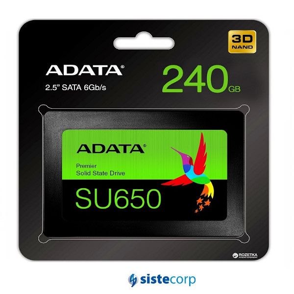 DISCO SOLIDO SSD 240GB ADATA SU650SS BLISTER (ASU650SS-240GT-R)