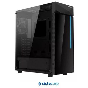 GABINETE PC GIGABYTE C200 GLASS RGB SIN FUENTE (GB-C200G) - Imagen 1